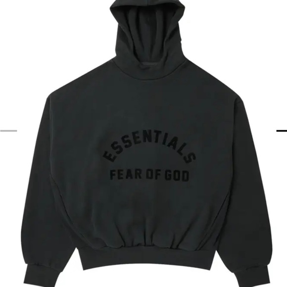 Fear of God Jackets & Blazers - Fear of God Essentials Hoodie 'Jet Black'